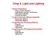 Chap 9. Light and Lighting