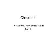 The Bohr Model of the Atom