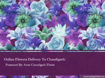 Send Flowers To Chandigar