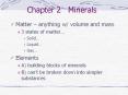 Chapter 2  Minerals PowerPoint PPT Presentation