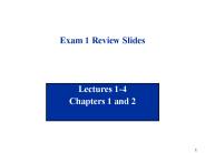 Exam 1 Review Slides