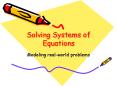 Solving Systems of Equations PowerPoint PPT Presentation
