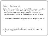Word Problem!