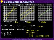 5-Minute Check on Activity 3-1