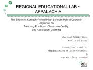 REGIONAL%20EDUCATIONAL%20LAB%20~%20APPALACHIA