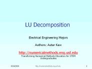 LU Decomposition