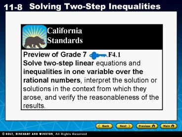 Preview of Grade 7     AF4.1