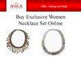 Buy Exclusive Women Necklace Set Online