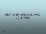 NETTOYER WINDOWS AVEC CCLEANER