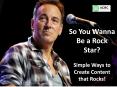 So You Wanna Be a Rock Star? PowerPoint PPT Presentation