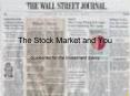 The Stock Market and You PowerPoint PPT Presentation