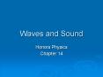 Waves and Sound PowerPoint PPT Presentation