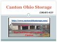 Canton OHIO Self Storage - Boat -Car Storage PowerPoint PPT Presentation