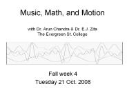 Music, Math, and Motion with Dr. Arun Chandra