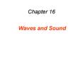 Waves and Sound PowerPoint PPT Presentation