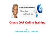 Oracle OAF online training | Oracle OAF tutorial
