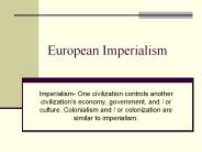 European Imperialism