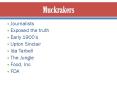Muckrakers PowerPoint PPT Presentation