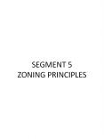 SEGMENT 5 ZONING PRINCIPLES PowerPoint PPT Presentation
