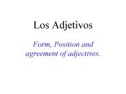 Los Adjetivos