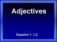 Adjectives PowerPoint PPT Presentation