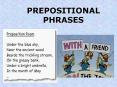 PREPOSITIONAL PHRASES PowerPoint PPT Presentation