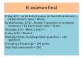 El examen final PowerPoint PPT Presentation