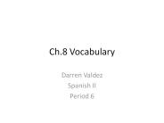 Ch.8 Vocabulary