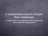 A Cyberinfrastructure for Drought Risk Assessment