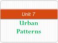 Urban Patterns PowerPoint PPT Presentation