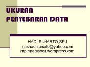 UKURAN PENYEBARAN DATA