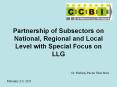 Partnership%20of%20Subsectors%20on%20National,%20Regional%20and%20Local%20Level%20with%20Special%20Focus%20on%20LLG PowerPoint PPT Presentation
