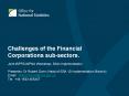 Challenges of the Financial Corporations sub-sectors. PowerPoint PPT Presentation