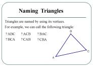 Classifying Triangles