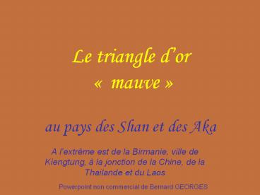 Le triangle d