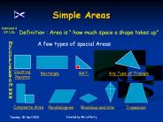 Simple Areas