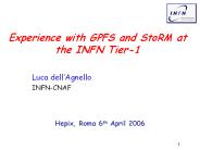 Experience with GPFS and StoRM at the INFN Tier-1