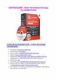 Copy Builder reviews