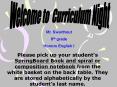 Welcome to Curriculum Night PowerPoint PPT Presentation