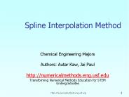 Spline Interpolation Method