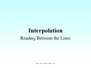 Interpolation