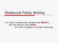Rhetorical Pr PowerPoint PPT Presentation