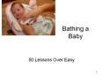 Bathing a Baby PowerPoint PPT Presentation