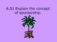 6.01 Explain the concept of sponsorship. PowerPoint PPT Presentation