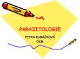PARAZITOLOGIE PowerPoint PPT Presentation