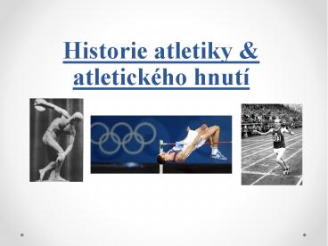 Historie atletiky