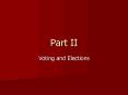 Voting and Elections PowerPoint PPT Presentation