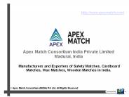 Cardboard Safety Matches Manufacturers and Exporters