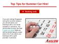 Top Tips for Summer Car Hire! PowerPoint PPT Presentation