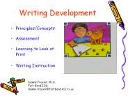 Writing Development